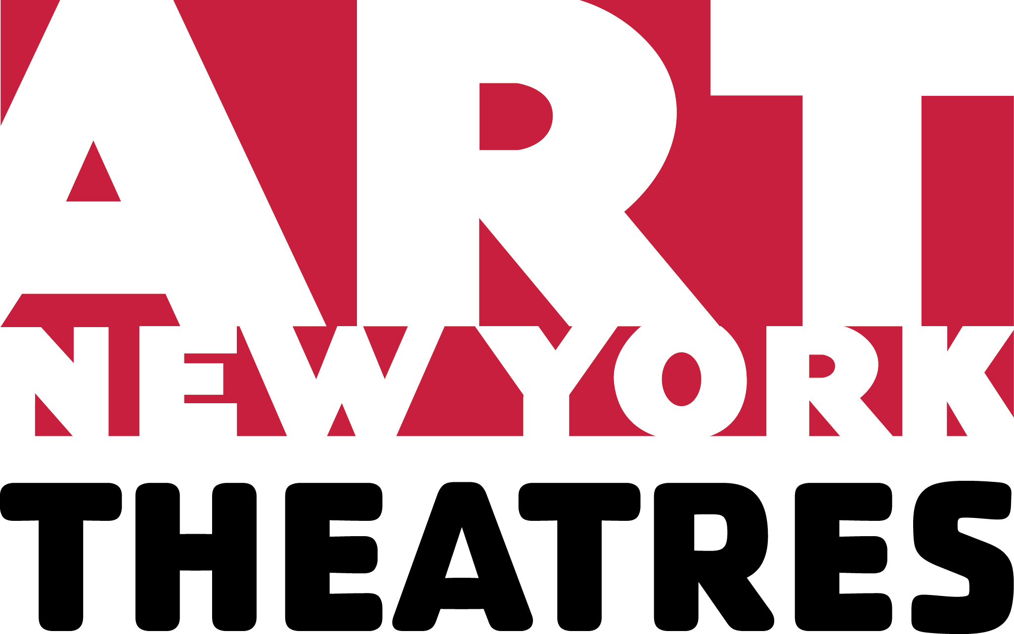 The ART/New York Theatres logo written in red, white, and black block letters.